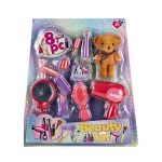 Fashion & Beauty Playset with Plush Bear